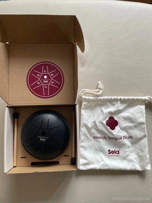 Sela Melody Tongue Drum   entspannender Klang, inkl. Schlägel