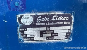 Traktor Oldtimer Eicher BJ. 1961 25 PS Bild 4