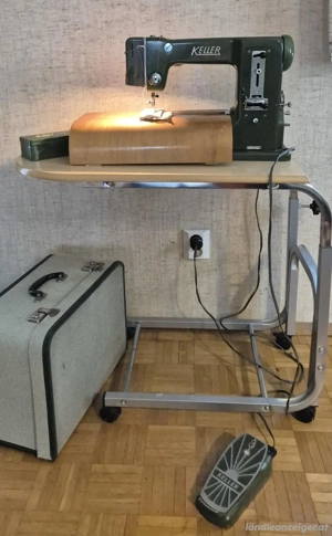 Antike Koffernähmaschine Marke Keller - funktionstüchtig