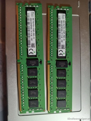 2 Stück HP 8GB DDR4-2133 RAM Reg 752368-581 Bild 2