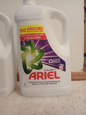 Ariel 5L 100 Wäsche Color + & Universal + Bild 3