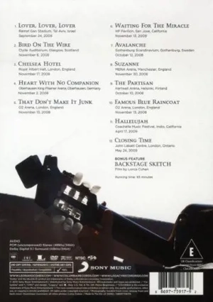 DVD, Leonard Cohen - Songs from the road (Hallelujah) Bild 2