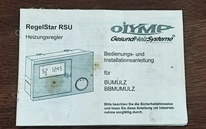 Heizungs Steuerung  &  Bedienungsanleitung Bild 2