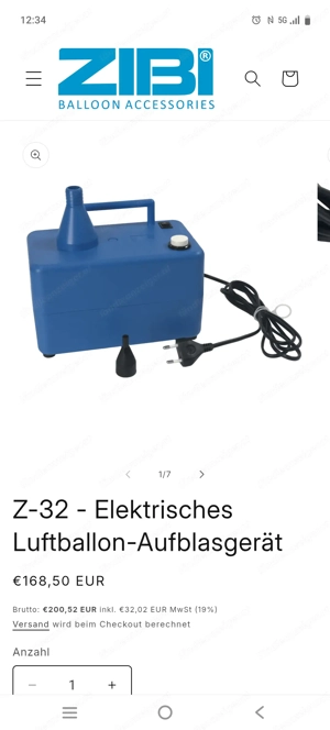 Elektronischer Luftballon aufblaser  Bild 4