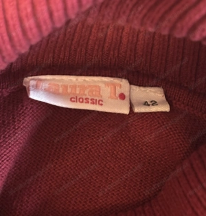 Damen Rollkragen Pullover bordeauxrot von Laura T. Bild 3