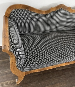 wunderschöne Original antik Biedermeier Sofa Couch neu überzogen Top Stück    Bild 5