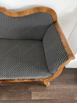 wunderschöne Original antik Biedermeier Sofa Couch neu überzogen Top Stück    Bild 10