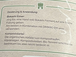 DIMIKRO Bokashi Ferment - Bio Qualität | ca. 800 g | originalverpackt Bild 4