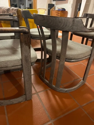 5 Stühle Knoll Collection Design Vollholz Bild 3