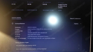 HP Notebook Modell "250 G7" - Intel Core i3-7020U - 8GB DDR4 - 256GB SSD - Windows 11 pro ! Bild 5