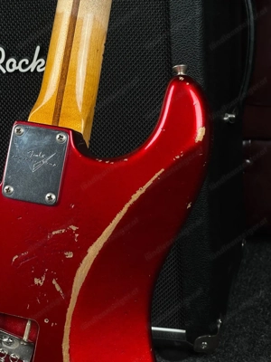 2008 Fender John Cruz 58  Hot Rod  Strat Rlc Candy Apple Red Bild 7