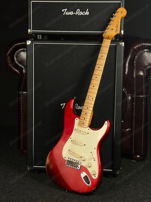 2008 Fender John Cruz 58  Hot Rod  Strat Rlc Candy Apple Red Bild 2