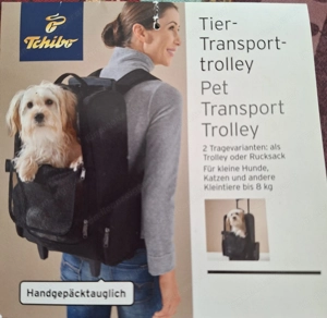 Reisetrolley Rucksack für kleine Hunde Katzen  Bild 5
