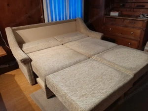 Sofa mit Bettfunktion + Sessel Bild 4
