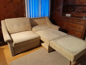 Sofa mit Bettfunktion + Sessel Bild 2