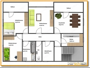Wohnung in Gaissau zu vermieten, ruhige Lage, großer Garten  Bild 3