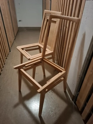 5 Esszimmerstühle Vollholz zum Aufarbeiten, DIY-Projekt Bild 4