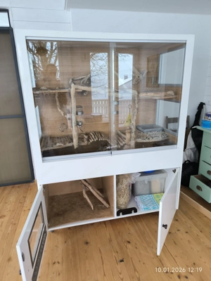 Nagerkäfig massiv mit Scheiben Bild 2