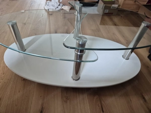 Couchtisch Glas 110x60x43 36cm Bild 2