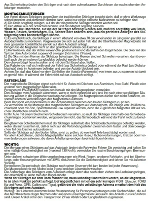 Skiträger magnetisch f. 2 Paar Skier Bild 4