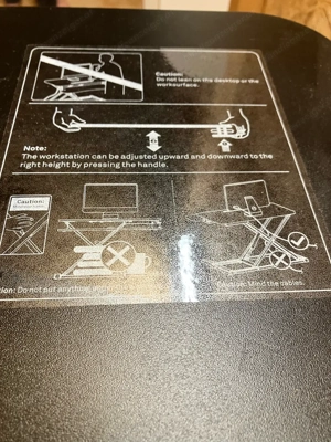 Manuelle Tischerhöhung für Schreibtisch Bild 3