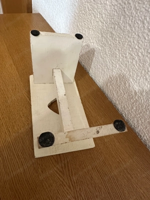  Holz-Schemel   Hocker   weiß | kompakt & vielseitig einsetzbar Bild 3