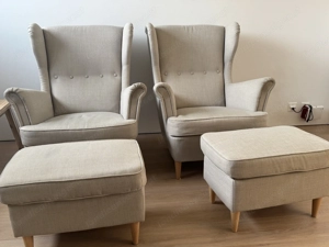 Polsterstuhl mit Sessel. IKEA Ohrensessel.  Bild 2