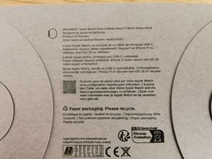 Apple Watch Ultra 3, 49mm, Black Ocean Band Bild 3