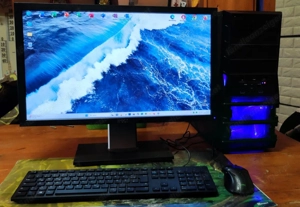 ASUS PC SET 8x4GHz 500SSD NEU, 1TB Festplatte, 16GB RAM GTX550TI Win 11 Pro Office 2024 Monitor 23