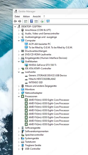 ASUS PC SET 8x4GHz 500SSD NEU, 1TB Festplatte, 16GB RAM GTX550TI Win 11 Pro Office 2024 Monitor 23 Bild 6