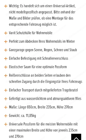 Wohnmobil Abdeckhaube Bild 3