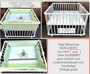 Baby Beistellbett Gehschule Treppenschutzgitter Bettschutz Bild 4