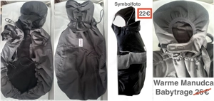 Baby Kinderwagenfußsack Manduca Babytrage ab 7   Bild 2