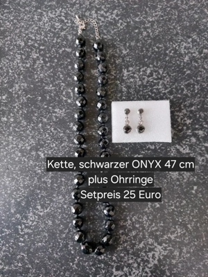 Schmuckset schwarzer ONYX