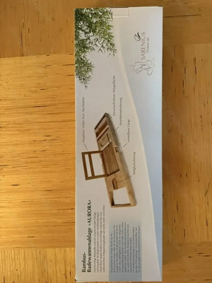 hochwertige Bambus-Badewannenablage "Aurora" - NEU Bild 3