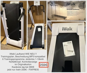 IWalk Laufband, Trainer, Gymnastikball Bild 2