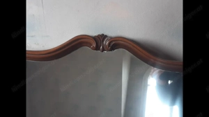 Spiegel mit Holzrahmen alt Bild 2