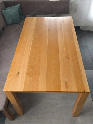 Esstisch (Eiche Massivholz) lackiert Bild 2