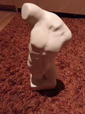 Gipsbüste Männerthorso 38 cm.