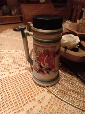 Bierkrug Zinndeckel 94%Zinn