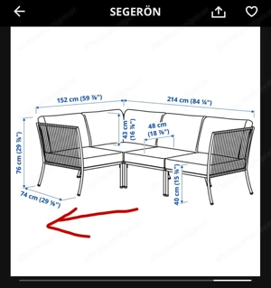 IKEA SEGERÖN Lounge 220 220   1 Jahr alt   wegen Umzug Bild 3