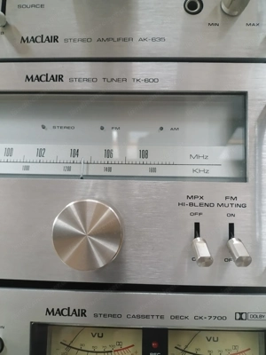 Vintage Maclair Stereoanlage Verstärker Tuner Kassettendeck  Bild 2