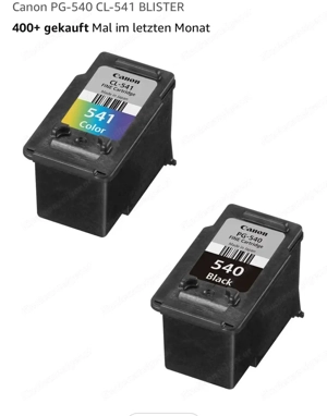 Druckerpatronen Canon PG-540 black und CL-541 color im Blister, inkl. passendem Canon Drucker