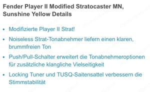 Fender Player II modified Stratocaster Bild 2