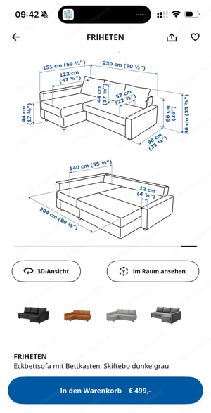 Couch mit Bettfunktion zu verschenken Bild 3