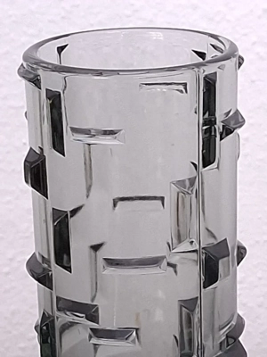 Klassische Rauchglas Vase | Vintage Bild 4