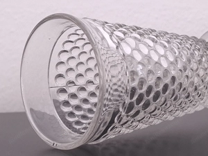 Tolle alte Warzenglas Vase | Vintage  Bild 5