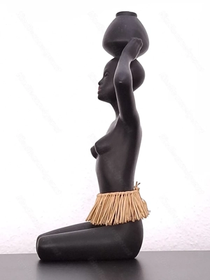 Afrikanische Figur | Keramik | Vintage Bild 6