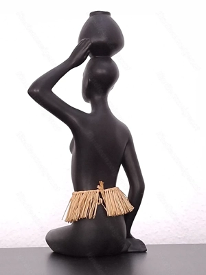 Afrikanische Figur | Keramik | Vintage Bild 2