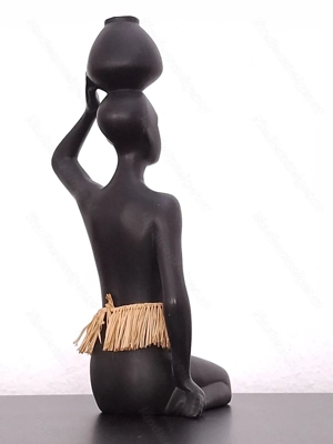 Afrikanische Figur | Keramik | Vintage Bild 5